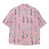 Vintage pink Seaden Sticker Patterned Shirt - mens medium