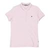 Vintage pink Napapijri Polo Shirt - mens large