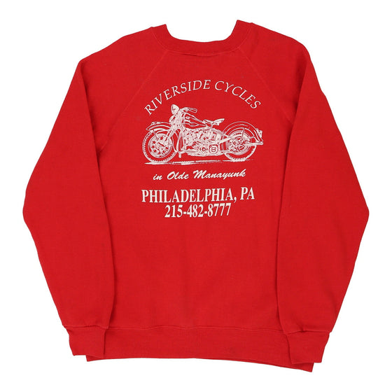 Vintage red Philadelphia, PA Harley Davidson Sweatshirt - mens medium