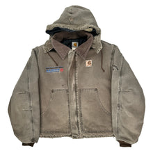  Glen Falls Lehigh Cement Carhartt Jacket - Large Grey Cotton Blend