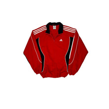  Adidas Track Jacket - Medium Red Polyester