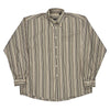 Burberry London Striped Shirt - XL Beige Cotton