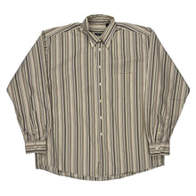  Burberry London Striped Shirt - XL Beige Cotton