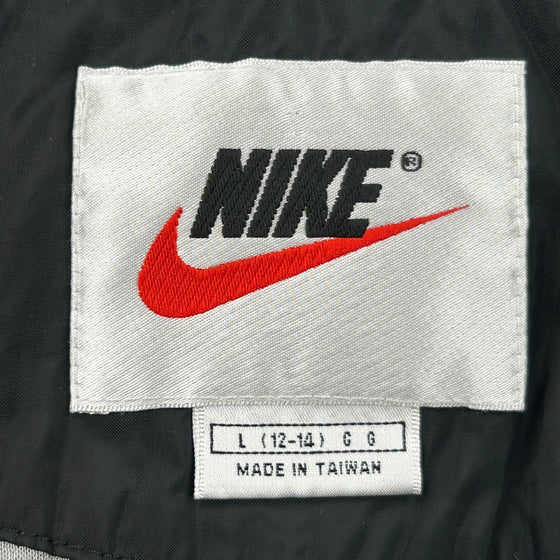 Nike Logo Nike Bomber Jacket - Large Black Polyester