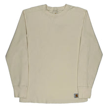  Carhartt Long Sleeve T-Shirt - Large Cream Cotton