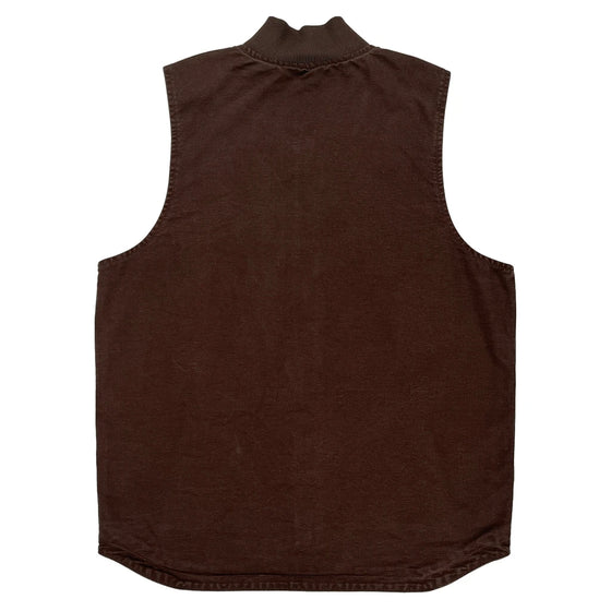 Carhartt Tall Gilet - Large Brown Cotton Blend