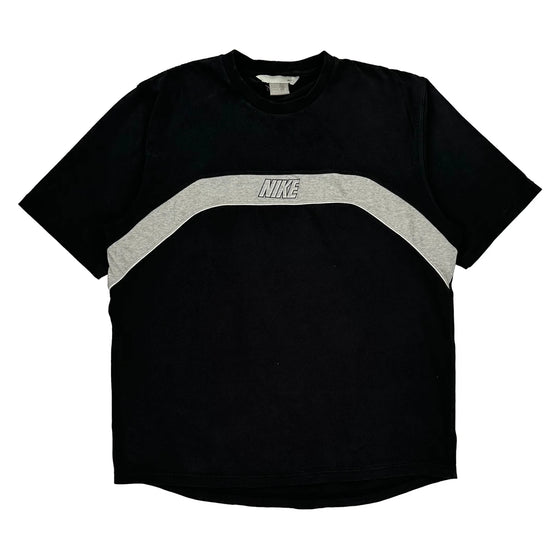 Nike T-Shirt - Large Black Cotton