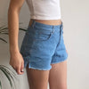 Vintage blue Sisley Denim Shorts - womens 28" waist