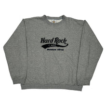  Buenos Aires Hard Rock Cafe Graphic Sweatshirt - Large Grey Cotton