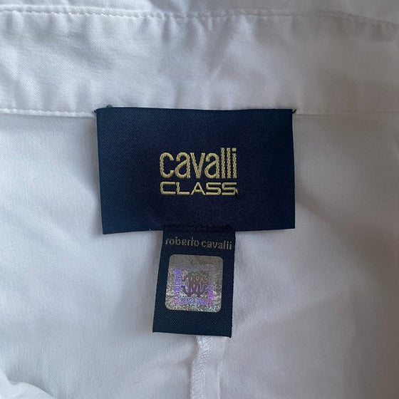 Vintage white Cavalli Class Shirt - womens small