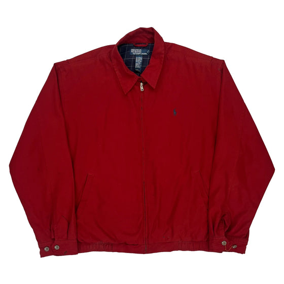 Polo Ralph Lauren Harrington Jacket - Large Red Cotton Blend