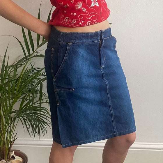 Vintage blue Mbc Ws Denim Skirt - womens 29" waist