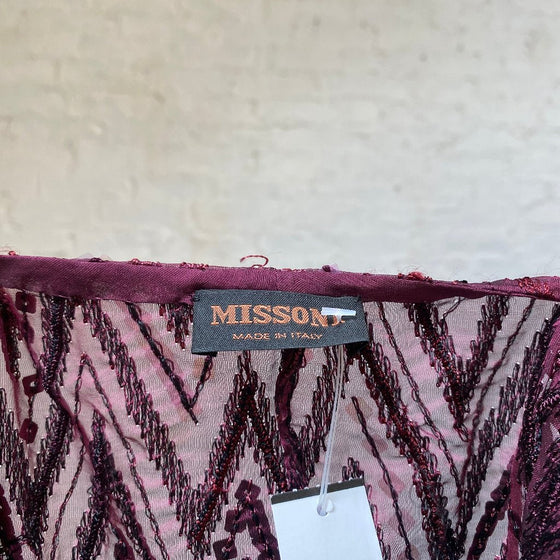 Vintage purple Missoni Sequin Top - womens medium