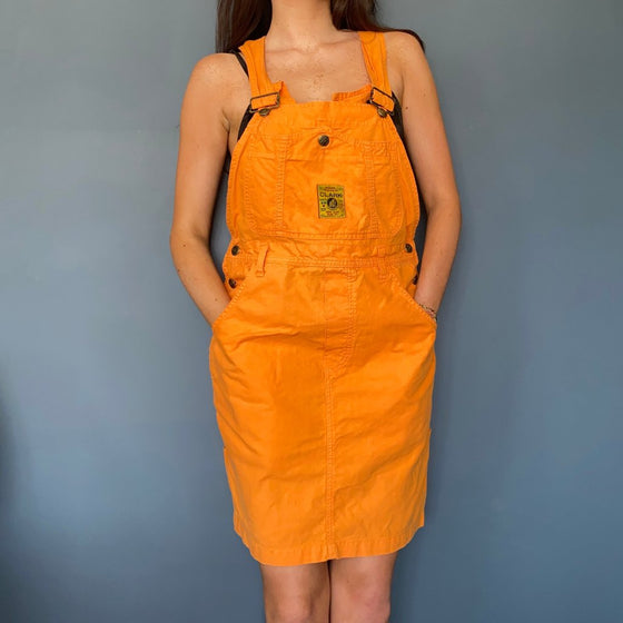 Vintage orange Clark Mini Dress - womens small