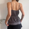 Vintage grey Sisley Cami Top - womens medium