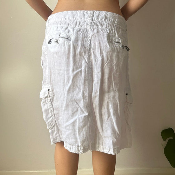 Vintage white Napapijri Cargo Skirt - womens 33" waist