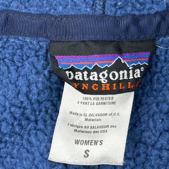 Synchilla Patagonia Zip Up - Small Blue Polyester