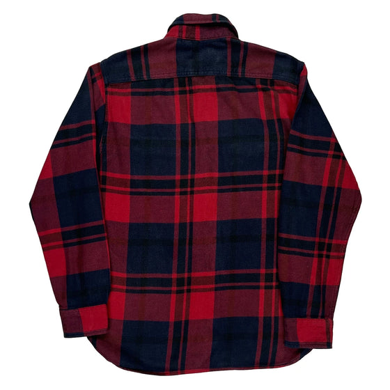 Levis Checked Flannel Shirt - Small Red Cotton