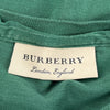 Burberry T-Shirt - Small Green Cotton