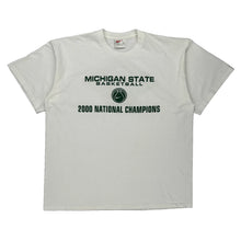  Michigan State Basketball Nike College T-Shirt - XL White Cotton