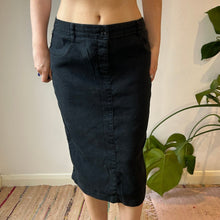  Vintage black Armani Jeans Denim Skirt - womens 32" waist