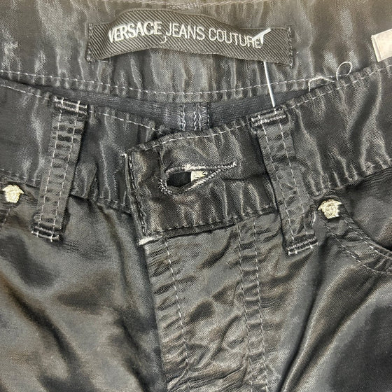 Vintage black Versace Jeans Couture Trousers - womens 30" waist