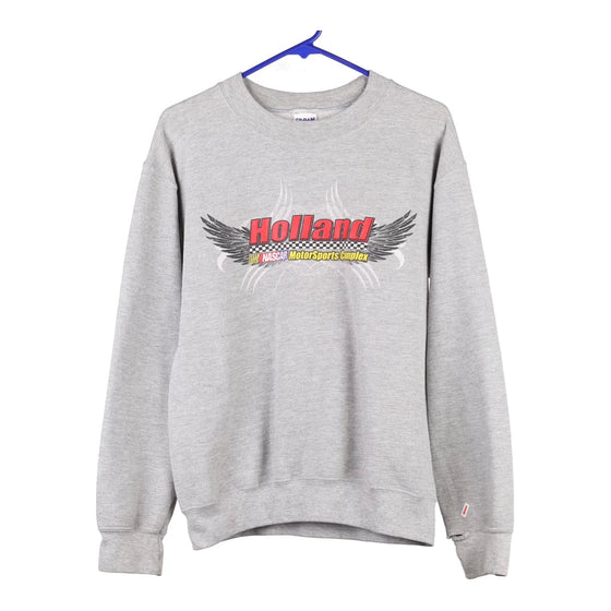 Vintage grey Gildan Sweatshirt - mens small