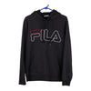 Vintage black Fila Hoodie - mens small