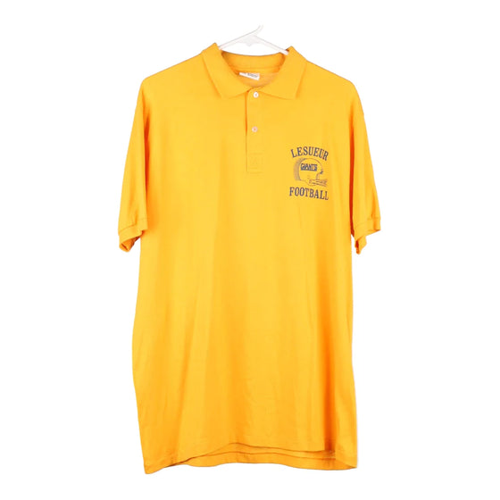 Vintage yellow Tedman Polo Shirt - mens x-large