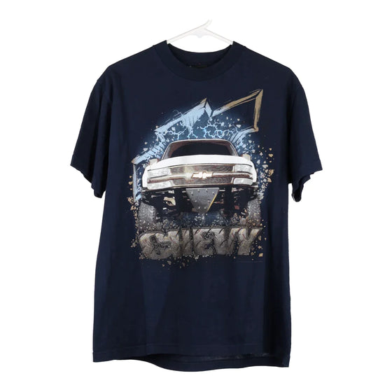 Vintage blue Chevy 4 Seasons T-Shirt - mens medium