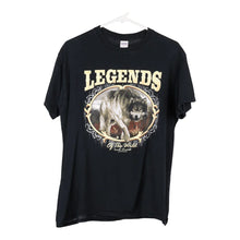  Vintage black Legends Of The Wild Gildan T-Shirt - mens medium