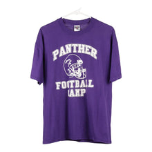  Vintage purple Panther Football Jerzees T-Shirt - mens large