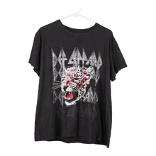  Vintage black Def Leppard T-Shirt - mens x-large