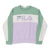 Vintage block colour Fila Sweatshirt - mens medium