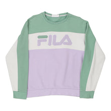  Vintage block colour Fila Sweatshirt - mens medium