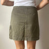 Vintage khaki Iceberg Jeans Midi Skirt - womens 34" waist