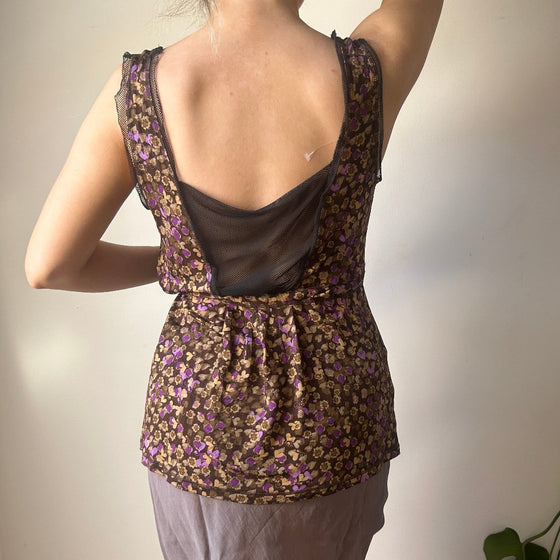 Vintage brown Liu Jo Cami Top - womens medium