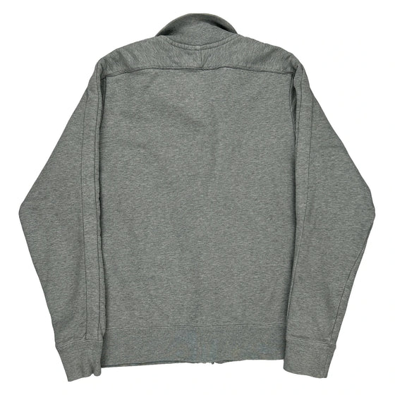 Nike Zip Up - Large Grey Cotton Blend