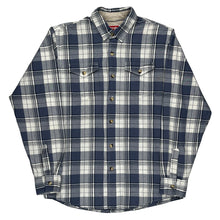  Wrangler Checked Shirt - Medium Navy Cotton