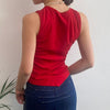 Vintage red Likos Vest - womens medium