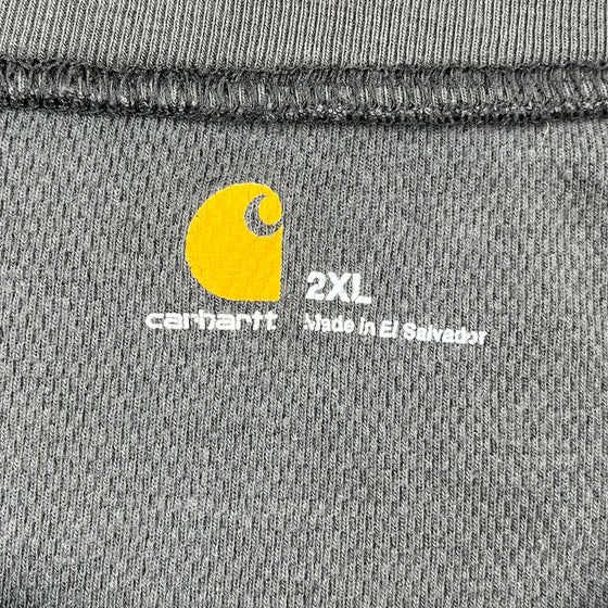 Carhartt Long Sleeve T-Shirt - 2XL Black Cotton