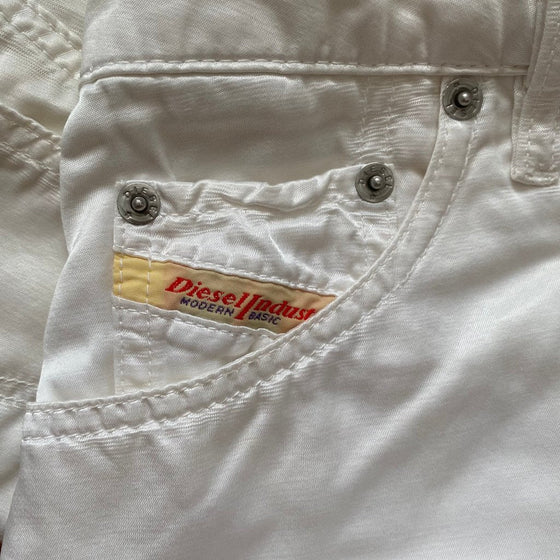 Vintage white Diesel Mini Skirt - womens 30" waist