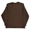 Pocket Carhartt Long Sleeve T-Shirt - Large Brown Cotton