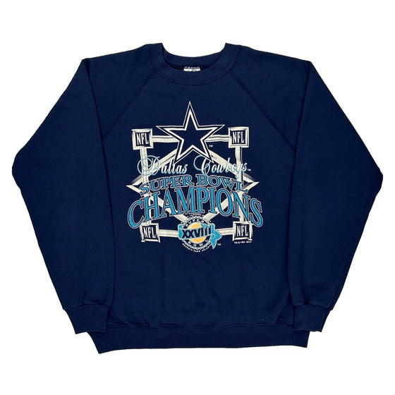 Dallas Cowboys Hanes Graphic Sweatshirt - XL Navy Cotton Blend