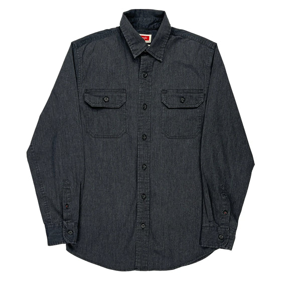 Wrangler Shirt - Small Black Cotton Blend