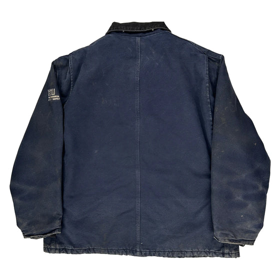 Mechanical Group Carhartt Jacket - 2XL Blue Cotton