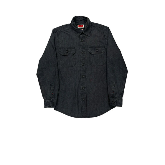 Wrangler Shirt - Small Black Cotton Blend