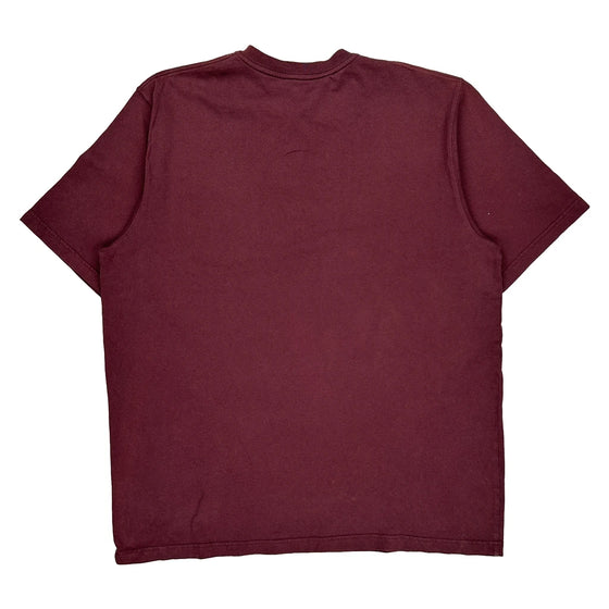 Carhartt T-Shirt - XL Burgundy Cotton