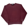 Ralph Lauren Sweatshirt - XL Burgundy Cotton Blend