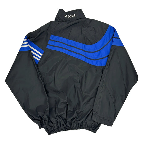 3 Stripes Adidas Track Jacket - Large Black Polyamide